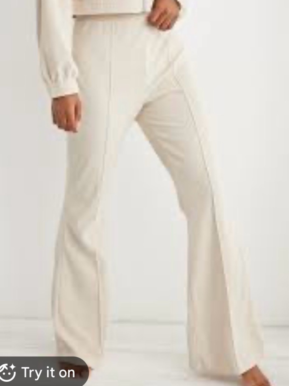 Aerie NWT Groove-On Rib Velour Flare Pants XL Short
